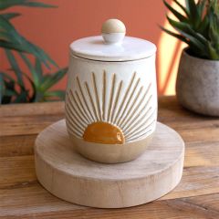 Boho Classics Ceramic Sunburst Canister