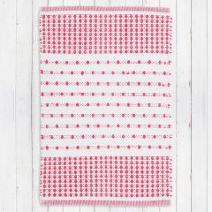 Boho Dot Red/Ivory Area Rug