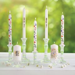 Boho Florals Taper Candle
