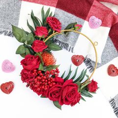 Bold Mixed Reds Wreath