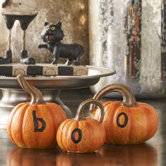 BOO Pumpkin Trio Two Sets of 3