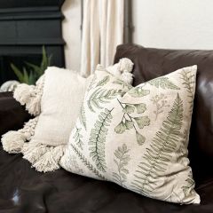 Botanical Print Accent Pillows Set of 2