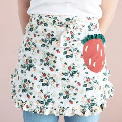 Botanical Print Half Apron