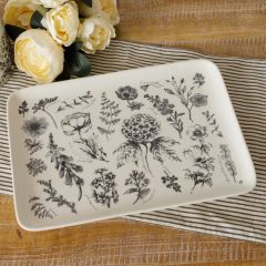Botanical Print Platter