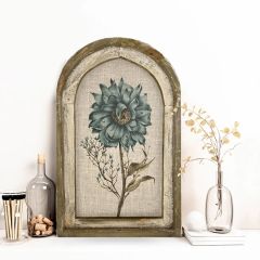 Botanical Stem Framed Linen Wall Art