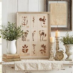 Botanical Study Wood Framed Wall Decor