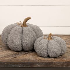 Boucle Fabric Decorative Pumpkin