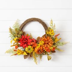 Bountiful Harvest Fall Foliage Wreath