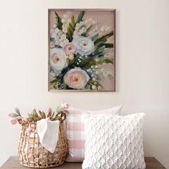 Bouquet Pink Framed Wall Art