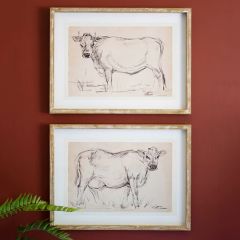 Bovine Beauties Wall Art Set of 2