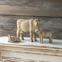 Bovine Family Figurines Set of 3