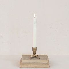 Bow Shaped Iron Taper Holder Set of 2