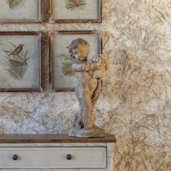 Boy With Fruit Basket Figure