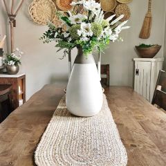 Braided Jute Oval Table Runner