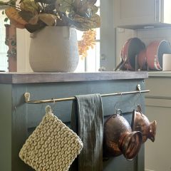 Brass Finish Wall Bar Rack