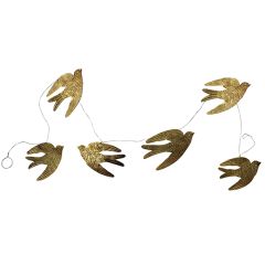 Brass Plated Antiqued Bird Garland