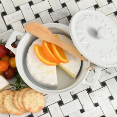 Brie Bakers With Wood Spreaders Set of 2