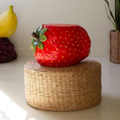 Bright and Beautiful Strawberry Accent Stool