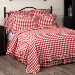 Bright Buffalo Square Ruffled Bedspread