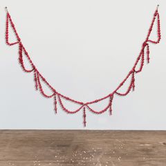 Bright Wooden Bead Swag Garland