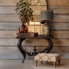 Bronzed Black Finish Metal Console