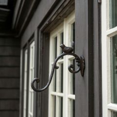 Brown Bird Metal Wall Hook