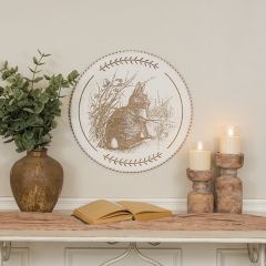 Brown Bunny Round Wall Art