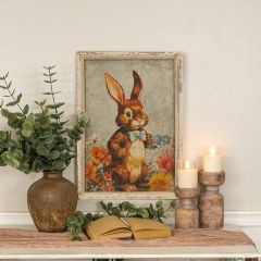 Brown Bunny with Bow Tie Framed Print