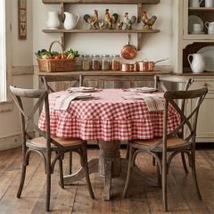Brown Wash Cross Back Wooden Chair