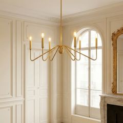 Brushed Champagne Bronze Linear Pendant Light