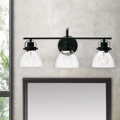 Bubble Glass 3 Bulb Vanity Light