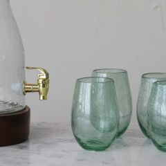 Bubbled Drinking Glass