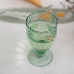 Bubbled Stemmed Glass