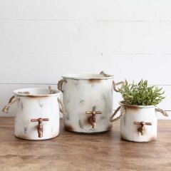 Bucket Faucet Planter, Set of 3