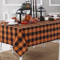 Buffalo Check Fall Farmhouse Tablecloth