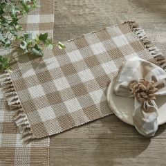 Buffalo Check Fringed Placemat