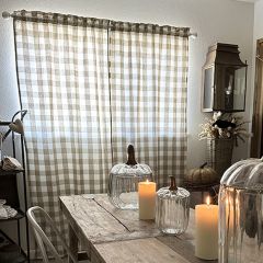 Buffalo Check Lined Panel Curtain Set of 2