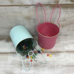 Bunny Ear Bucket Planters Set of 2