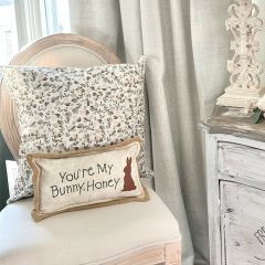 Bunny Honey Spring Accent Pillow
