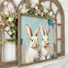 Bunny Pair Framed Wall Art