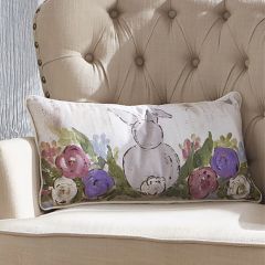 Bunny Tails Spring Accent Pillow