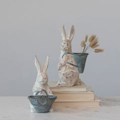Bunny With Basket Set of 2