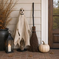 Burlap Boo Standing Ghost Figure