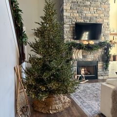 Burlap Ruffled Tree Skirt 48 Inch