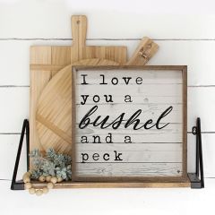 Bushel And A Peck Whitewash Wall Art
