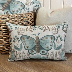 Butterfly And Botanicals Lumbar Pillow