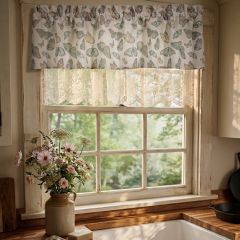 Butterfly Print Window Valance