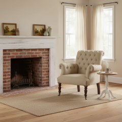 Button Tufted Club Chair