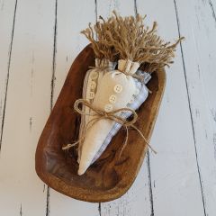 Buttons and Jute Display Carrots Set of 3