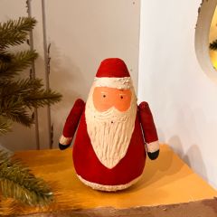 Hand Painted Fat Canvas Santa